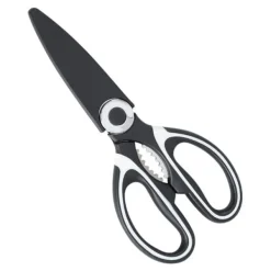 Køkkensaks i rustfrit stål - Heavy Duty multifunktionel madlavningssaks til fjerkræ, grøntsager, nødder og flasker Outlet