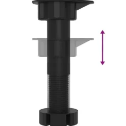 Køkkenskabssæt Porto 11 dele - Elegant design i konstrueret træ | Farve: Sort Best