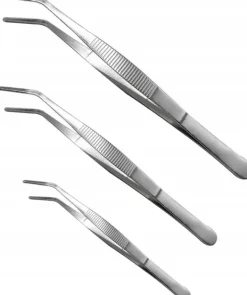 Køkkentænger>Køkkentang i rustfrit stål, grøntsags- og kødsæt, 3 dele, 20, 25, 30 cm