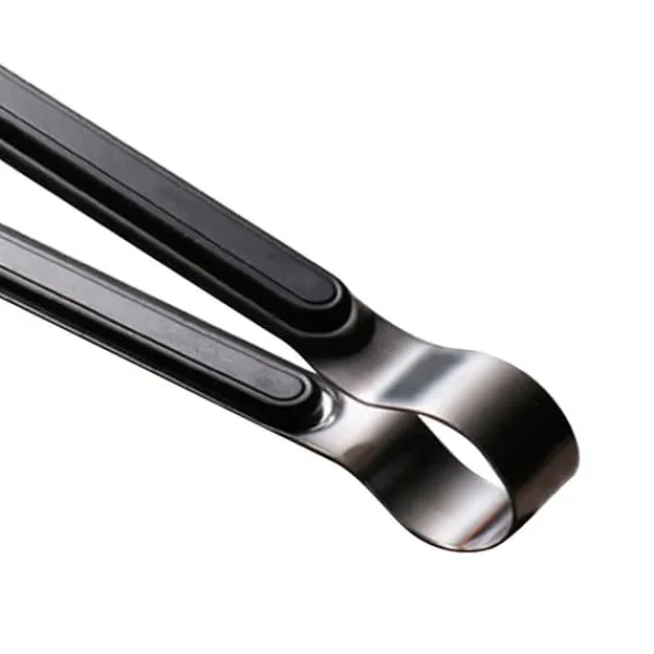 Køkkentang Rustfrit Stål BBQ Steak Clip 25,5 cm Sort Outlet