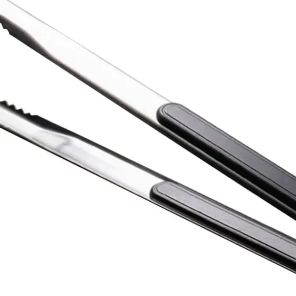 Køkkentang Rustfrit Stål BBQ Steak Clip 25,5 cm Sort Outlet