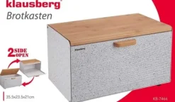 KLAUSBERG DOBBELT-SIDET BRØDBAGER KB-7466 Discount