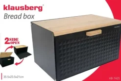 KLAUSBERG DOBBELT-SIDET BRØDÆSKE KB-7425 mat sort Hot