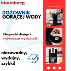 KLAUSBERG KB-7878 2,2L varmtvandsbeholder med temperaturkontrol Sale