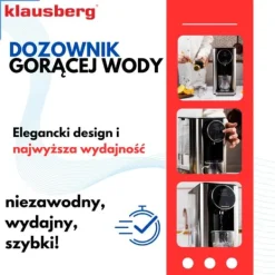 KLAUSBERG KB-7880 2,7L varmtvandsbeholder med temperaturkontrol