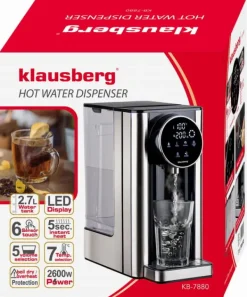 KLAUSBERG KB-7880 2,7L varmtvandsbeholder med temperaturkontrol