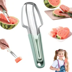KNIVSKÆRER SKÆREVÆRKTØJ TIL SKÆRING AF VANDMELONFRUGT Sæt med 3 Online