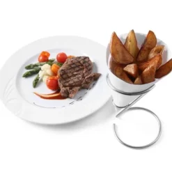 Kogleposestativ til fritter og snacks, rustfrit stål, højde 175 mm - Hendi 630907 New