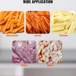 Kommerciel grøntsagshakker med 1/4