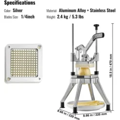 Kommerciel grøntsagshakker med 1/4