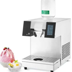 Isknusere & Ice Shavers>Kommerciel snefnug-ismaskine 507 LBS/24H, rustfrit stål, professionel, effektiv, ideel til isproduktion.