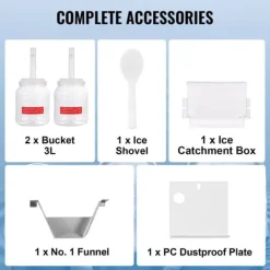 Kommerciel snefnug-ismaskine 375LBS/24H, rustfrit stål, effektiv isproduktion, holdbar og pålidelig design Online
