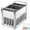 Kommercielle ispindeforme, 40 stk cylindriske ispopforme, rustfrit stål ispinde, ismagerformholder med 50 stk ispinde, holdbar kvalitet Clearance