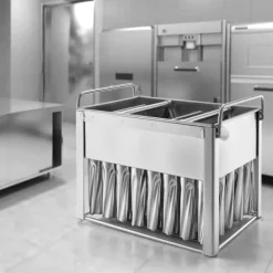 Kommercielle ispindeforme, 40 stk cylindriske ispopforme, rustfrit stål ispinde, ismagerformholder med 50 stk ispinde, holdbar kvalitet Clearance