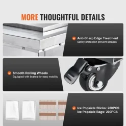 Kommersiel ismaskine enkeltform sæt - 40 stk ispop lollymaker, effektiv produktion, høj kvalitet Best