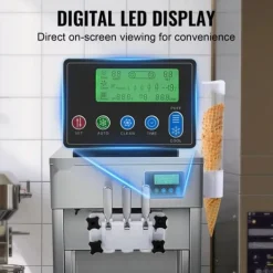 Kommmerciel Soft Serve Ismaskine 20L/t Kapacitet 3 Smagsvarianter Bordplade Best