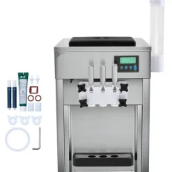 Kommmerciel Soft Serve Ismaskine 20L/t Kapacitet 3 Smagsvarianter Bordplade Best