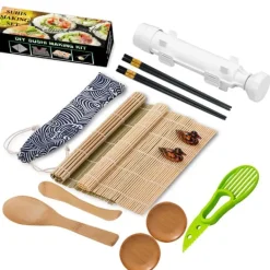 Komplet stort sushisæt med spisepinde til to personer