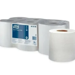 Aftørringspapir>Kontinuerlig papirrulle Tork Hvid