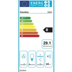 Konventions-emhætte Cecotec Bolero Flux PM 903500 Inox B Stål 90 x 46,5 cm Sale