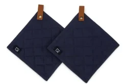 Kosta Linneväfveri Grytlappar 2-pack, Marinblå Best