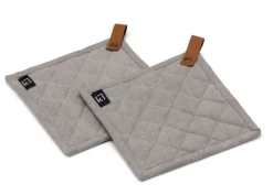 Kosta Linneväfveri Grytlappar 2-pack, Grå New