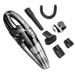 Håndstøvsugere>Kraftig ledningsfri håndstøvsuger, 30000 o/min. 120W bilstøvsuger med USB-hurtigopladning, 30 minutters arbejdstid til våd og tør brug, bærbar håndst | CDON