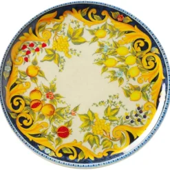 Tallerkener & Bordservicer>Kraftig porcelæn pizza tallerken Tavle Napoli diameter 33 cm - SÆT med 6 stk.