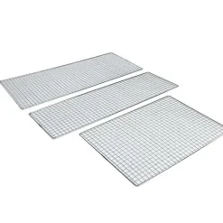 Kraftigt grillnet i rustfrit stål 26x32 cm