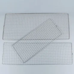 Kraftigt grillnet i rustfrit stål 26x32 cm