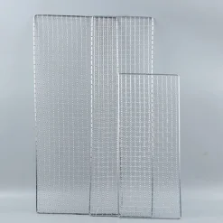 Kraftigt grillnet i rustfrit stål 26x32 cm