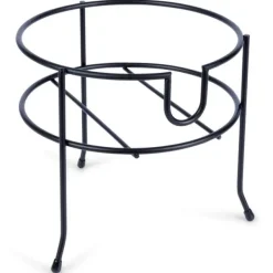 Drikkevareautomater>Krukkeholder med hane, sort metal, 20 cm