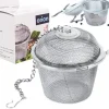 Tefiltre>Krydderi si, krydderibeholder til madlavning af suppe, infuser 6 cm ORION 144407