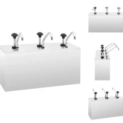 Krydderibeholdere - Living saucedispenser 3 x 3,5 l rustfrit stål Clearance