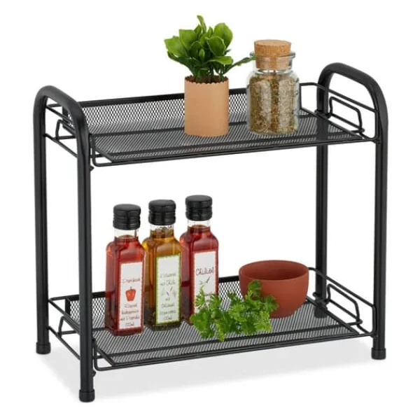 Køkkenorganisering>Krydderihylde, Metal, 33x27x17 cm