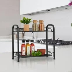 Køkkenorganisering>Krydderihylde, Metal, 33x27x17 cm