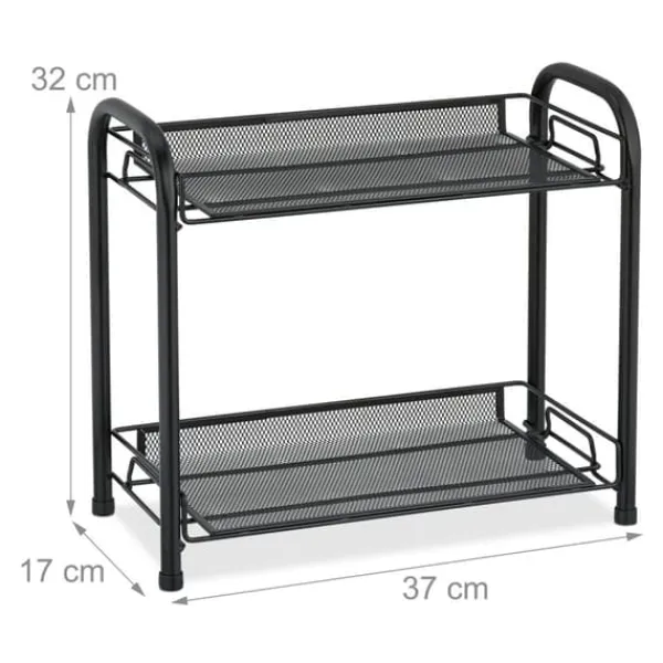 Køkkenorganisering>Krydderihylde, Metal, 33x27x17 cm