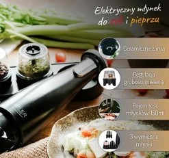 Krydderikværnsæt Adler AD 4449B Sort Hot