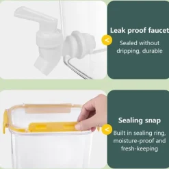 Drikkevareautomater>Kylskåp Kallvattenkokare med kran Stor kapacitet Kanna Kylskåp Kallvattenbehållare för hemköket