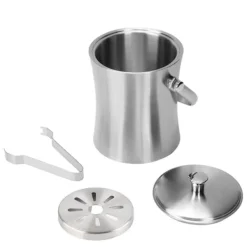 Isspande & Kølere>1L Husholdnings Rustfrit Stål Isspand Beholder Øl Champagne Tønde Flaske Vinbestik