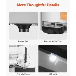 12L Kommerciel Slushymaskine, Margaritadrikke & Smoothies, hurtig frysefunktion, ideel til fester og begivenheder Discount