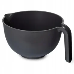 3L rund køkkenskål med hank til snacks, mørk grafit Best