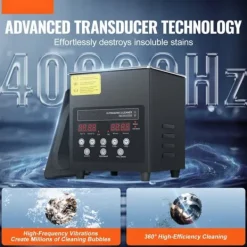 2L Ultralyd Rengøringsmaskine, Model med Kurvvarmer og Timer, 60W Effektivitet Clearance