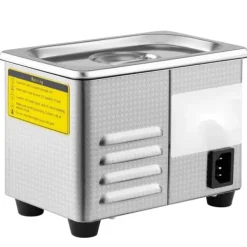 0,8L Ultralydsrensere med digital timer til smykker og briller. 35W rustfrit stål - ideel til hjemmebrug og kommerciel rengøring.