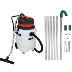 Grovstøvsugere>90L våd-/tørstøvsuger med stangsæt til tagrender 1,2–7,2 m | 3000W motor | Våd-/tørfunktion | Udskiftelige mundstykker | 6,5 m kabel | Let manøvrering | CDON