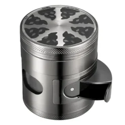 4-lagers 60 mm örtkvarn zinklegering Kryddgräskvarn med magnetiskt lock