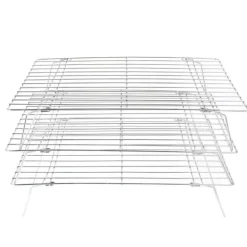Afkølingsriste>3-lags kølerist sammenklappelige ben til småkager, kager, køkkenbagning, grillværktøj