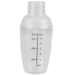 Läcksäker transparent PC-harpiks cocktailshaker mixer med vægtstangsværktøj (300 ml) Sale