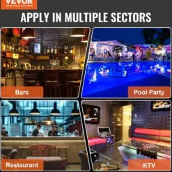 LED spiritusflaske displayhylde, 1828x200x150 mm, Flerfarvet, Akryl New