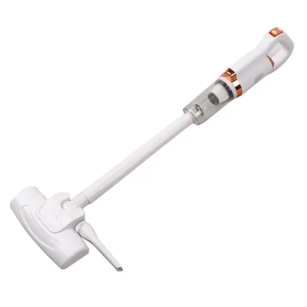 Håndstøvsugere>Ledningsfri Støvsuger Letvægtsstøvsuger med 8500PA Kraftig Sugeevne 500ml Støvkop Håndstøvsuger til Hårde Gulvtæpper Hvid